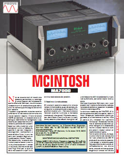 McIntosh MA7000 обзор 