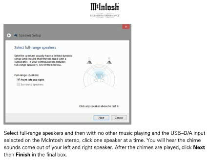 Как настроить компьютер для проигрывания файлов DSD и DXD через USB вход McIntosh